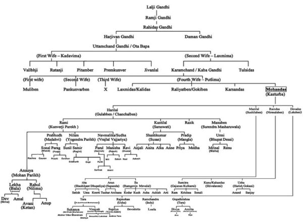 Family Of Mahatma Gandhi – The Mystery Explorer